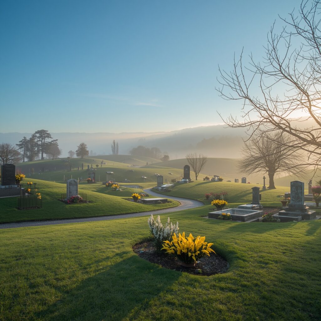 Lucid Origin A Serene And Beautifully Manicured Discreet Cemet 0 1024x1024